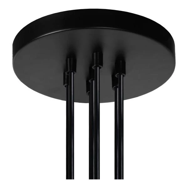 Lucide FIX - Pendant light - 7xE27 - Black - detail 1